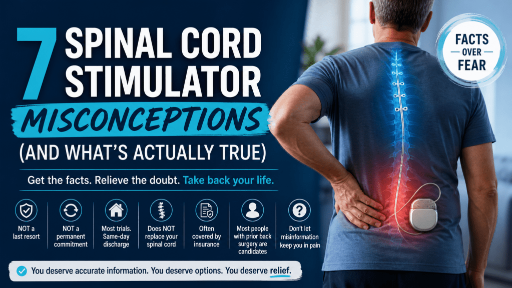 7 Spinal Cord Stimulator Misconceptions That Are Keeping Patients in Pain