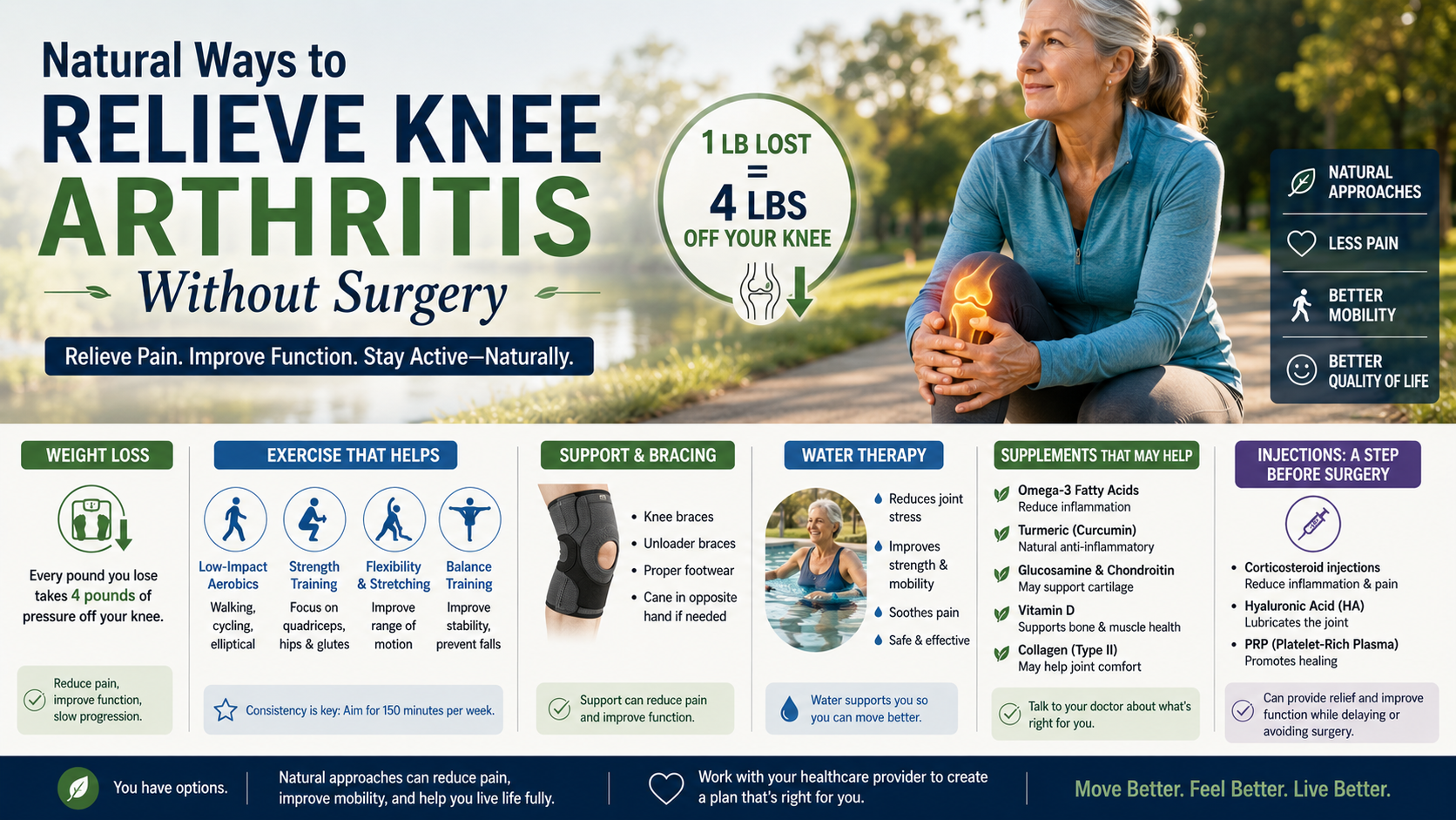 Natural Ways to Relieve Knee Arthritis Without Surgery